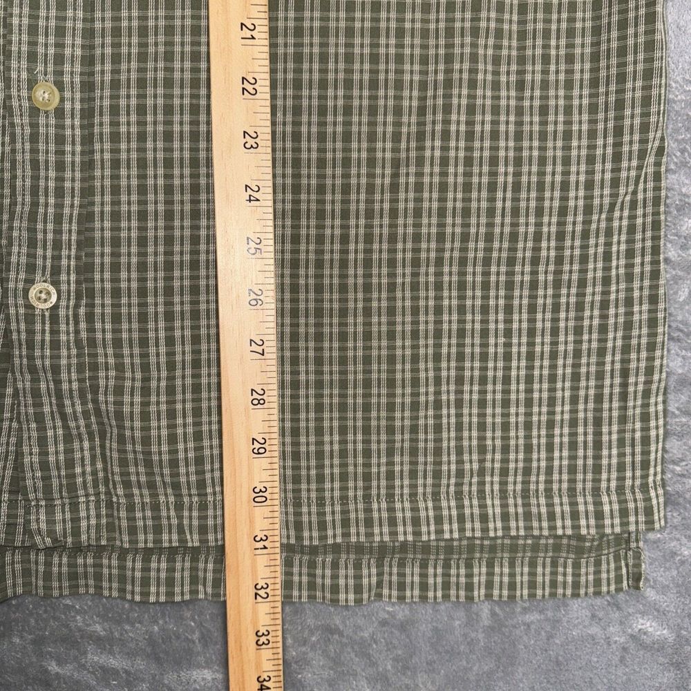 Woolrich Shirt Mens XL Green Plaid Vented Short Sleeve Fishing Hiking Camping - Picture 7 of 9